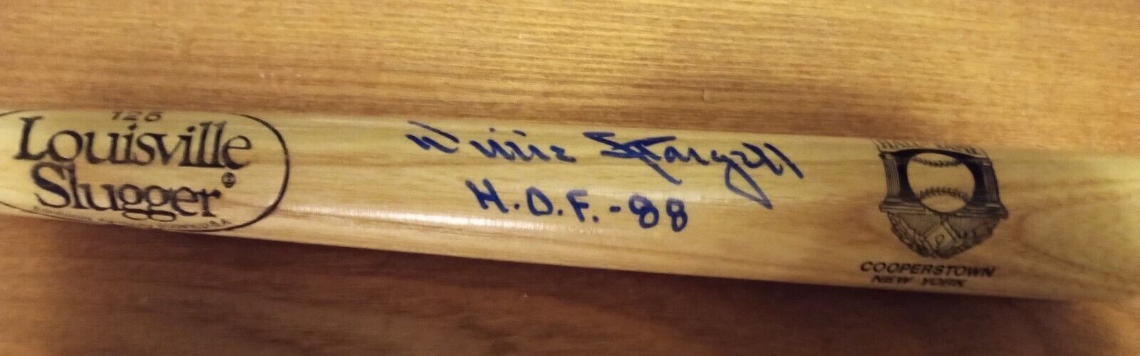 Willie Stargell Signed Autographed Mini Baseball Bat With HoF 88