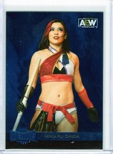 2022 AEW Metal Universe Blue Spectrum Hikaru Shida