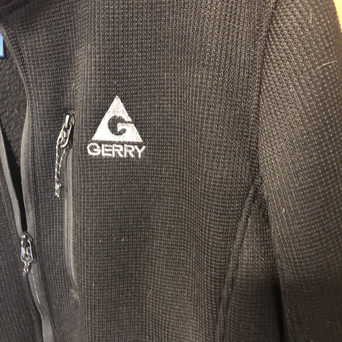 Gerry Black Heavy Textured Knit Men's XL Jacket Fleece Lined Gerry Black Heavy Textured Knit Men's XL Jacket Fleece Lined