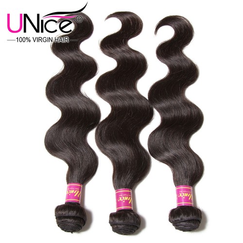 UNice Hair Peruvian Body Wave Human Hair 3 Bundles With 360 Lace Frontal Closure - Picture 5 of 15