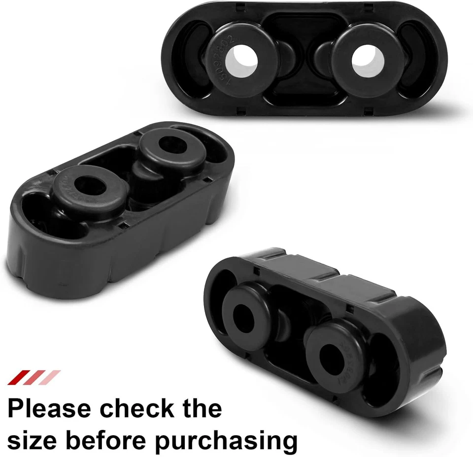 Прочный резиновый изолятор подвески выхлопной системы для 99–17 Chevy Silverado 1500 Universal - Изображение 3 из 4