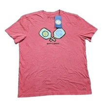 Life is Good Men's X-Large Keep It Simple Pickleball Crusher Tee Shirt NWT