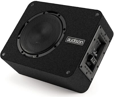 Audison APBX 8 AS2 - 20cm Gehäuse Aktiv-Subwoofer Bass Kiste Woofer 500 Watt
