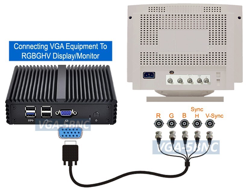 くろゔぁに。　0325 Premium D-sub 15-pin VGA To 5 BNC RGBHV Adapter Cable | eBay
