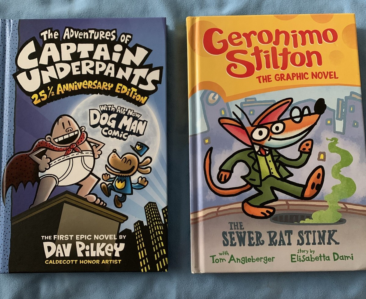 Set Books Capitán Underpants 25 1/2 Anniversary Edition And