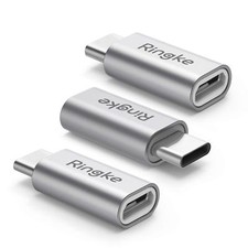 Ringke Micro USB to Type C Port Adapter Aluminum Converter for Data Sync Charger