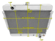 1969 1970 Chevy Impala 3 Row Eagle Champion Radiator
