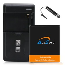 Long Endurance 3770mAh Battery Extra Charger for Motorola Moto E5 Play M3952 USA