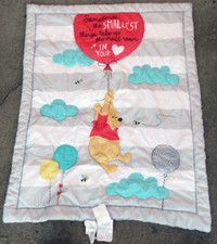 Disney Winnie The Pooh Blanket Classic Collection Comforter Quilt 34X43 inches