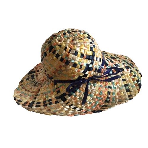 David & Young Straw Fedora Hats: Multi Brown Dobbs Multiline Straw Fedora Hat | DAPPERFAM main image 4