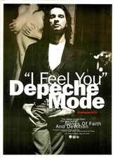 1993 Depeche Mode "I Feel You" Song Release Music Industry Promo Reprint Ad