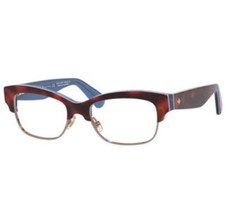 Kate Spade Eyeglasses Optical Frame Demo Lens Havana Blue SHANTAL 0QTR
