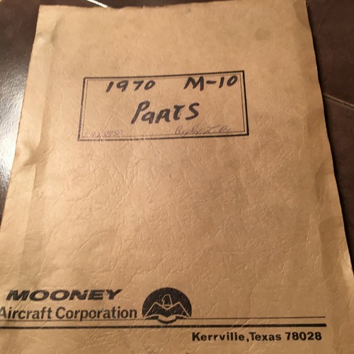 1970 Mooney M10 Parts Manual
