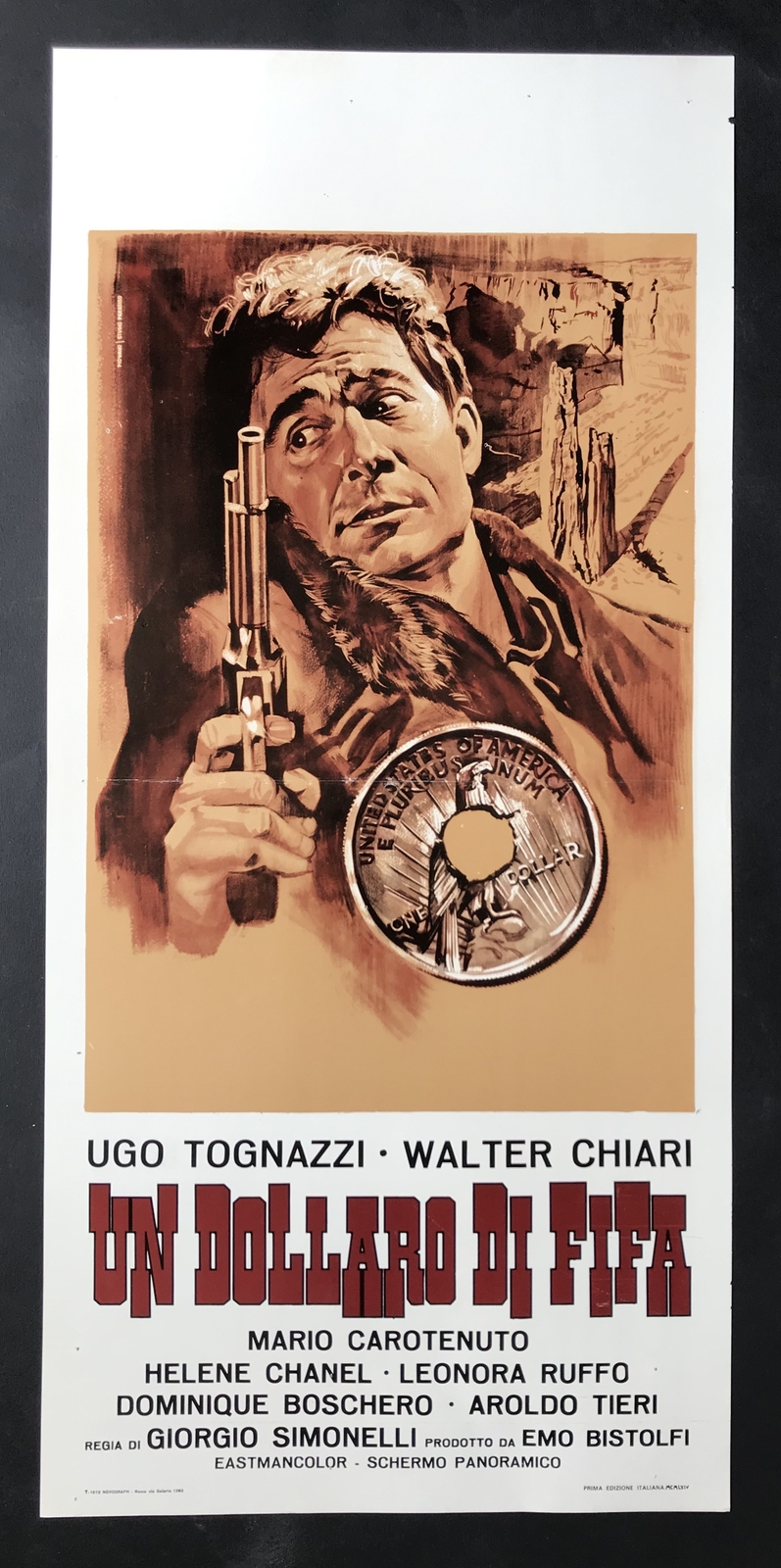Locandina originale film Un dollaro di fifa (1960) - Regia di Giorgio Simonelli