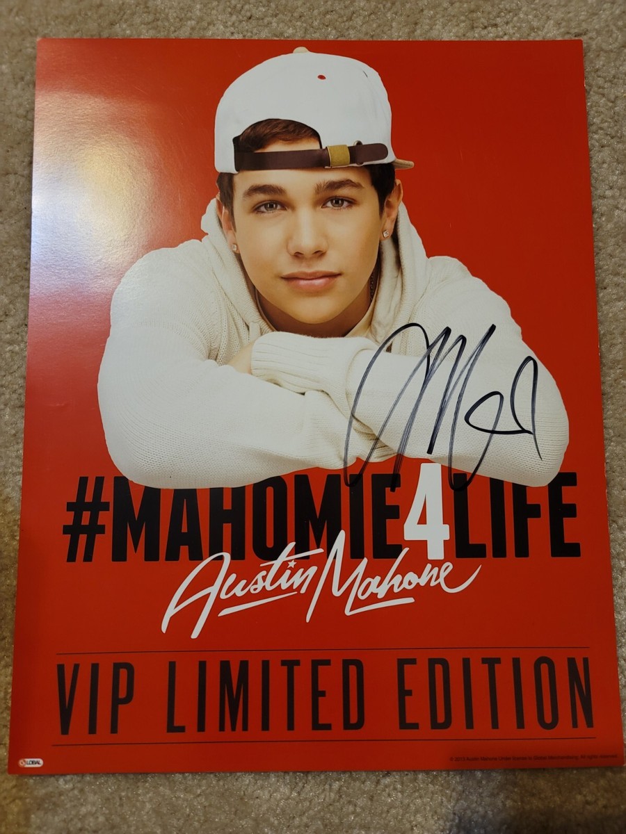 AUSTIN MAHONE signed autograph 11x17 heavy cardstock VIP limited 
