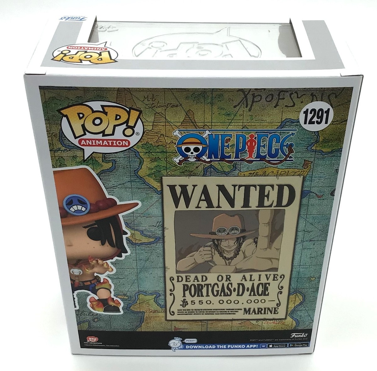 Funko Pop! One Piece Portgas D. Ace with Wanted Poster #1291