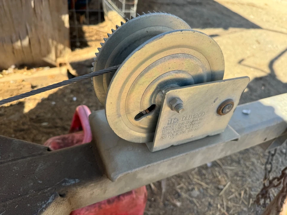 Cabrestante manual 1200 lb manivela 2 engranajes cable de acero ATV remolque barco trabajo pesado EE. UU. Foto 4 de 4