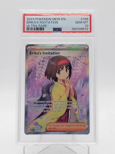 ERIKA'S INVITATION 2023 POKEMON 151 #196/165 ULTRA RARE PSA 10 Q3963