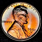 USA - 1 Cent - 1951 D - Lincoln Wheat - Bronze - 1C.BLAZING GEM BU