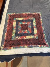 Vintage Axcess Retro Scarf Multicolored Polyester Made In Italy 30" x 30"