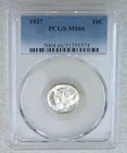 1937 Mercury Dime PCGS MS66 Frosty White PQ Just Graded New Holder #K293Z