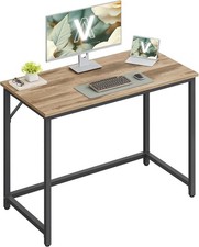 Image of Modern Home Office Desk 100x50 cm - Strong Steel Frame, Adjustable Feet