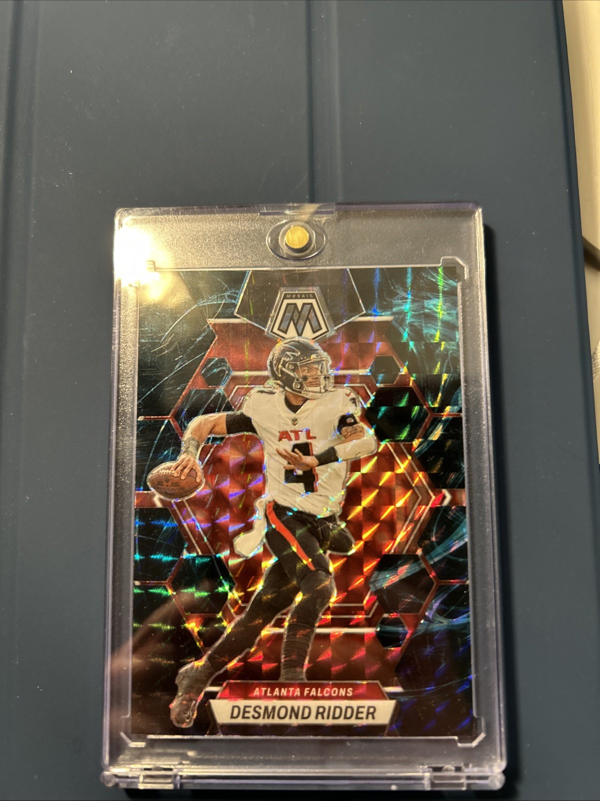 2023 Panini Mosaic DESMOND RIDDER Genesis Prizm #6 ATL Falcons / LV Raiders SSP