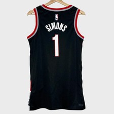 Nike Anfernee Simons Portland Trail Blazers Black NBA Swingman Jersey 40 Small S