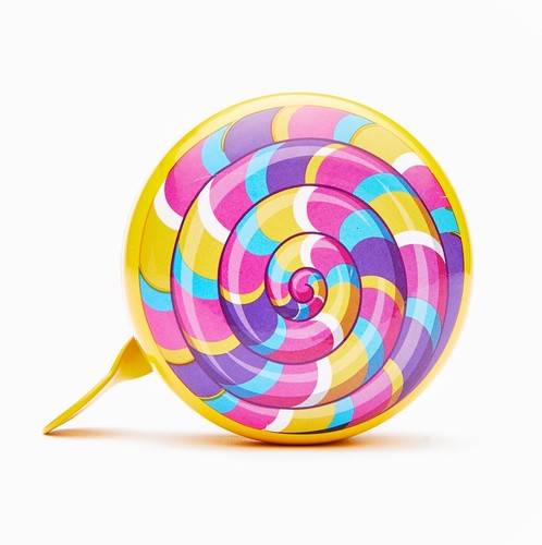 Cute Swirl Lollipop Bicycle Bell with Loud Clear Sound, Bike Bells for Adults...