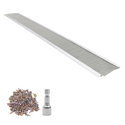Uimoso Aluminum Gutter Cover 6 in Steel Mesh 48ft Leaf Guard 12PCS