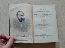 1881 Life of James A. Garfield R.H. Conwell, Beautiful Illustrations, Great Gift