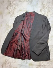 Ted Baker Wool Blend Endurance Suit Blazer 40S Iconic Red Inner Lining