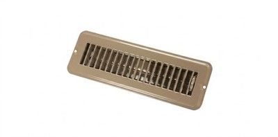 American Motorhome RV 5th Wheel Floor Vent, Brown, 2" x 10" Metal 02-28915