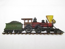 VTG Sexton Steam Train 1864 Locomotive Wall Metal Art Hanging Decor Mancave 70s