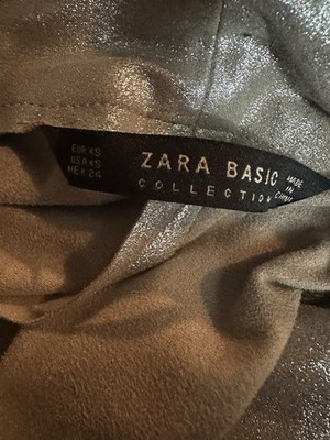 zara silver tuxedo dress Zara White/silver Embellished Tuxedo Women's Blazer Dress BNWT Size M