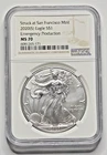 2020-S Silver American Eagle NGC MS70 Emergency Production 1oz SAE $1