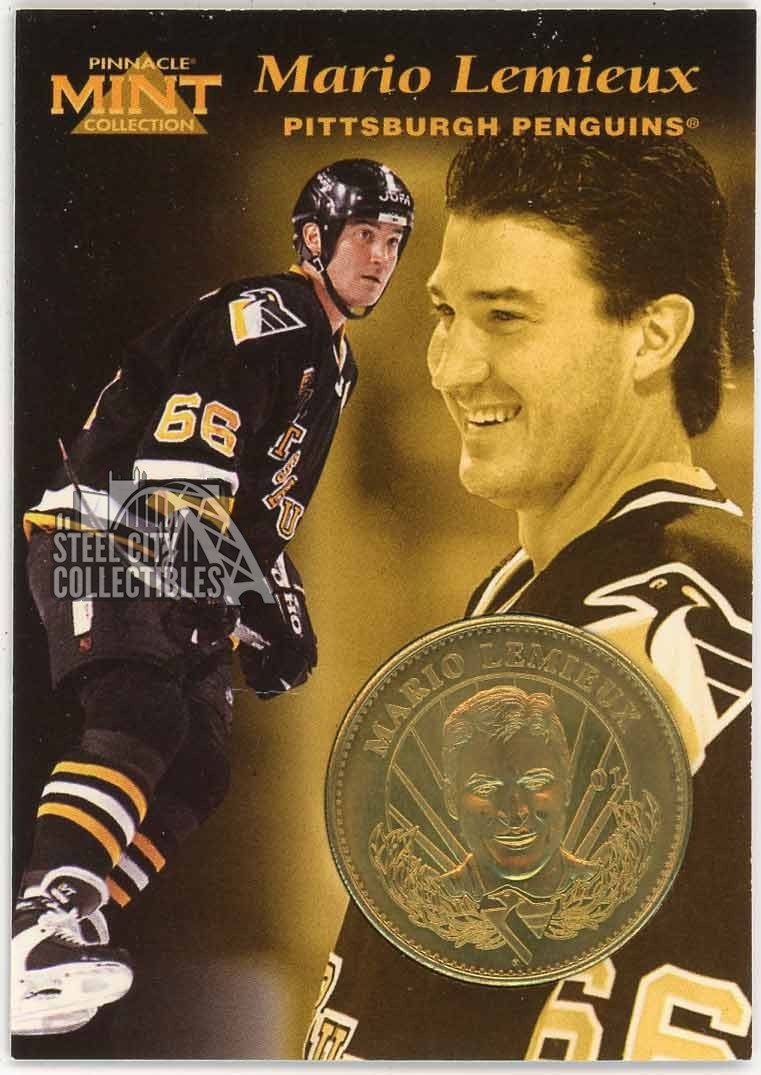 Mario Lemieux 1996-97 Pinnacle Mint Collection Gold Coin Card #1