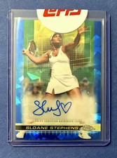 2024 Topps Chrome Sapphire Edition - Sloane Stephens - Chrome Autograph Card 