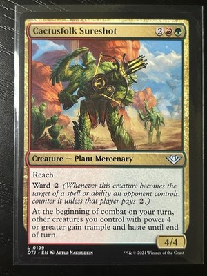 MTG Cactusfolk Sureshot Outlaws of Thunder Junction Regular #199