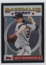 2020 Topps Finest Flashbacks Black Refractor /25 Jeff Samardzija #166 0i5i