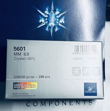 Swarovski 5601 Cube Beads 8mm Crystal Clear sold 72pcs, pack 288pcs Austria