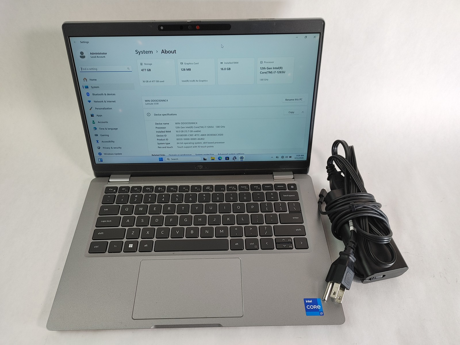Dell Latitude 5330, 13.3-Inch Laptop, with Core i7 12th Gen., Windows 11 Home