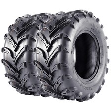 ATV UTV All Terrain Tires 25x10-12 6PR Tubeless Sport Tires, 2 Pack