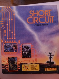 Short Circuit Panini Sticker Album With Many Stickers 1987 Original Vintage