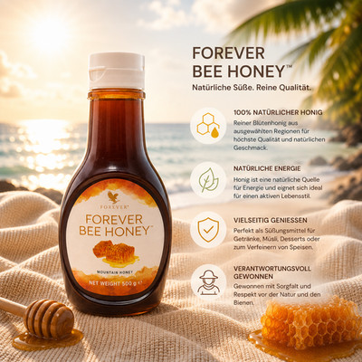 Forever  Bee Honey Honig Bienen Mountain Honey 500g