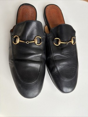 Gucci Princetown Slippers Black Size 40 Women Horsebit