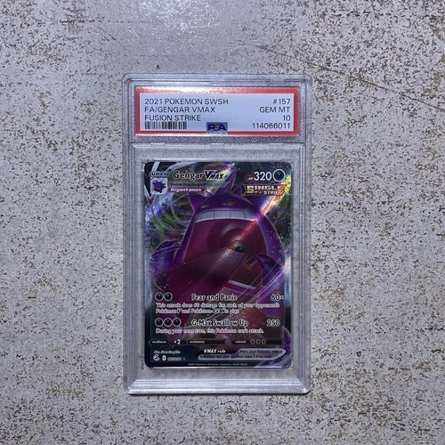 Gengar Vmax 157/264 Fusion Strike Rare Pokemon Card PSA 10 GEM MINT