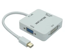 Mini DP to HDMI VGA DVI Adapter, DisplayPort Adaptor for Surface Pro 6 5 4 3