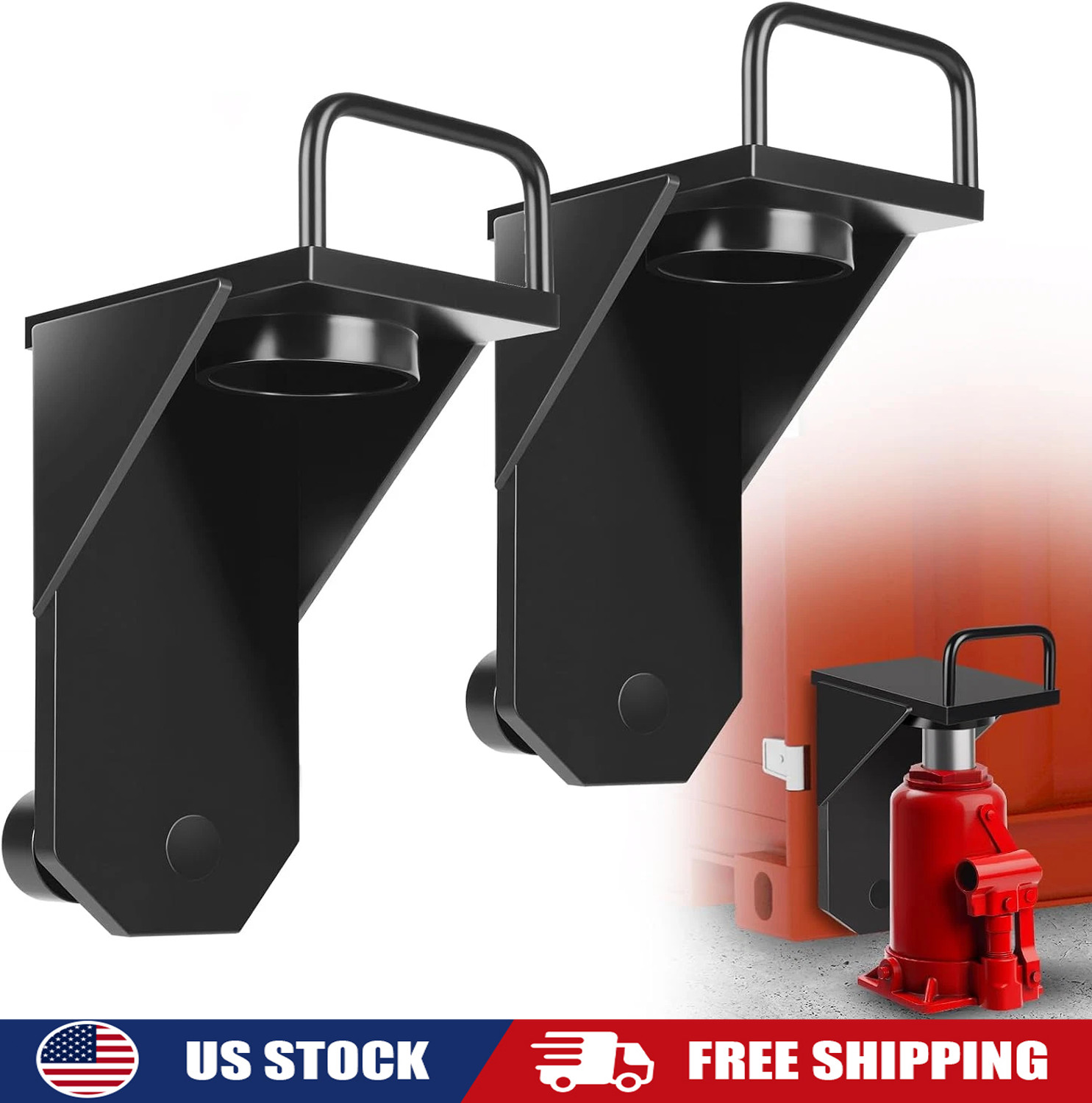 2-Pack Shipping Container Jack Lug with Handle Storage Leveler Booster FREE SHIP