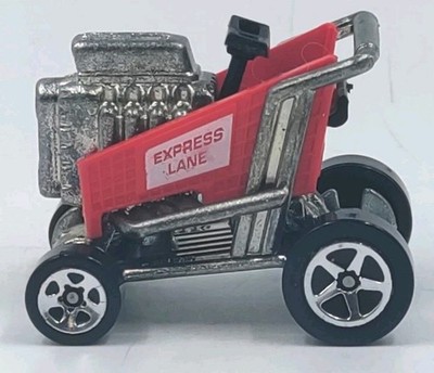 1998 Hot Wheels First Edition Express Lane Red w/Chrome 5 Spoke Wheels Loose NM
